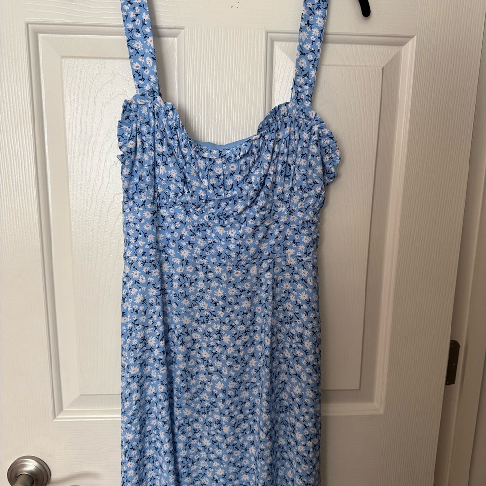 Francesca’s Trixxi Light Blue Floral Mini Dress
